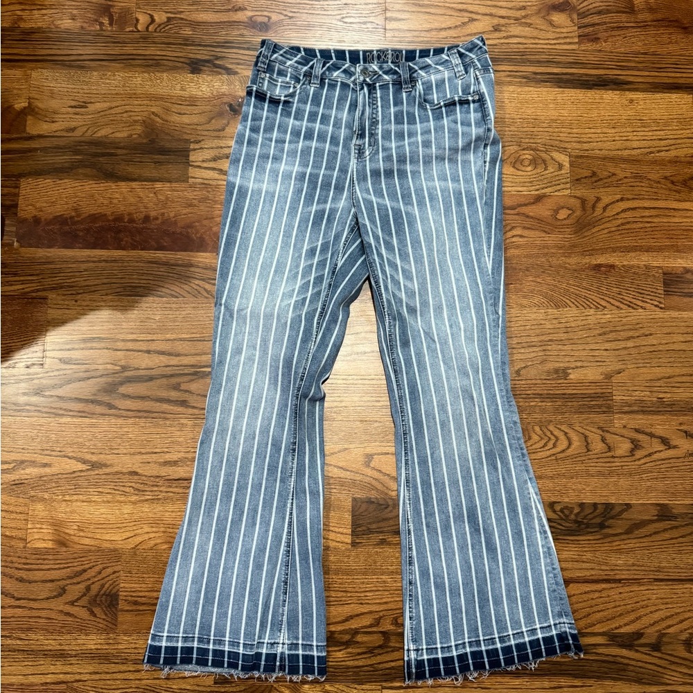 Rock and Roll Stripped Light-wash jeans